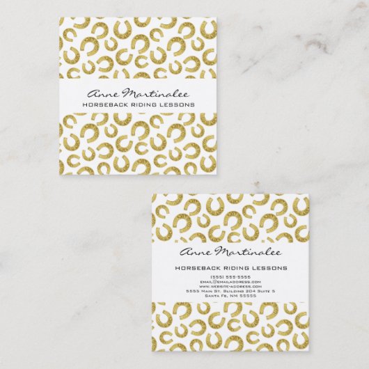 グッドラックホースショーズスクエア名刺 スクエア名刺 (正面/裏面)