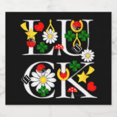 グッドラックボトルラベル リキュールボトルラベル (シングルラベル)