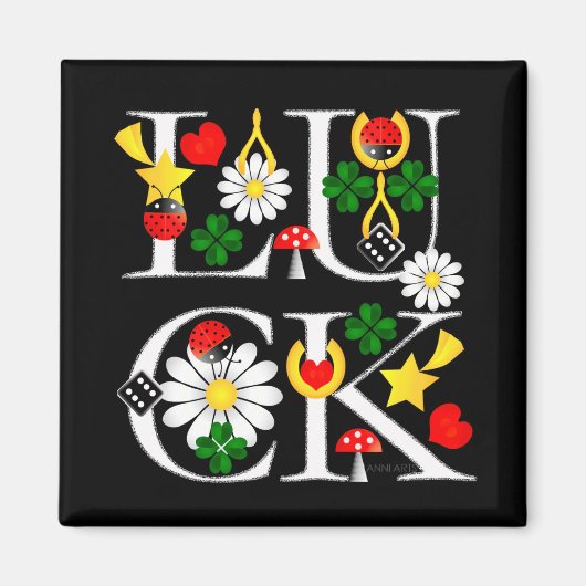 グッドラックマグネット マグネット (正面)