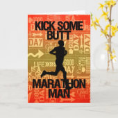 グッドラックマラソンマンキックお尻 カード (黄色い花)