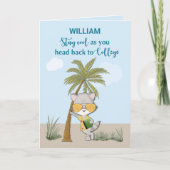 グッドラック戻る大学名前をカスタムする おもしろい カード (正面)