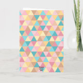 グッドラック抽象芸術パステル カード (裏面)