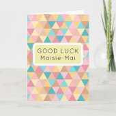 グッドラック抽象芸術パステル カード (正面)