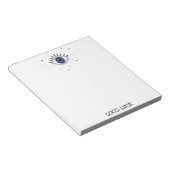 グッドラック青い目のタリスマンギリシャの悪い目 ノートパッド (アングル)