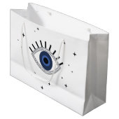 グッドラック青い目のタリスマンギリシャの悪い目 ラージペーパーバッグ (正面アングル)