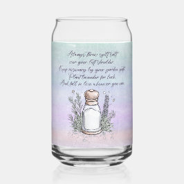 グッドラック魔法スペルハロウィーンデザイン ガラス缶