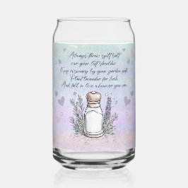 グッドラック魔法スペルハロウィーンデザイン ガラス缶