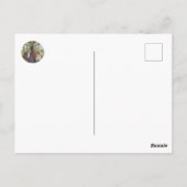 グッドラック ハッピー トラベルズ ギフト 猫が電車に乗って ポストカード (裏面)