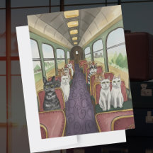 グッドラック ハッピー トラベルズ ギフト 猫が電車に乗って