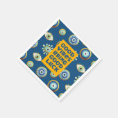 グッドラック&ビーブズイズアイナプキン スタンダードカクテルナプキン (角)