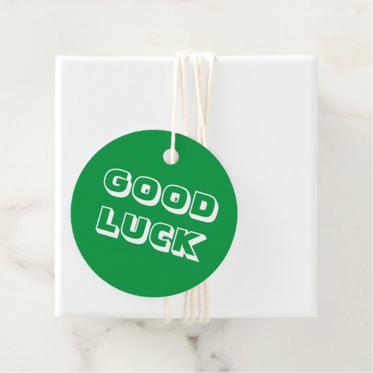 グッドラック、緑の白 フェイバータグ (インサイチュ)