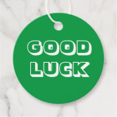 グッドラック、緑の白 フェイバータグ (正面)