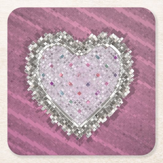 グッドラブチャーム スクエアペーパーコースター (正面)