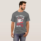 グッドワインと猫母猫好き猫父 Tシャツ (正面フル)