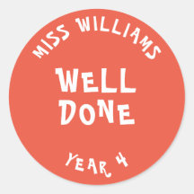 グッドワーク先生勇気付けられるスターステッカー