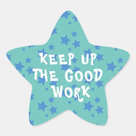 グッドワーク先生勇気付けられるスターステッカー 星シール (正面)