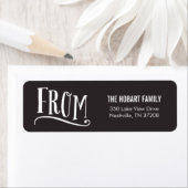 グッド応援カスタムホリデー差出人住所ラベル ラベル (インサイチュ)