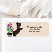 グッド応援スコティ差出人住所ラベル ラベル (インサイチュ)