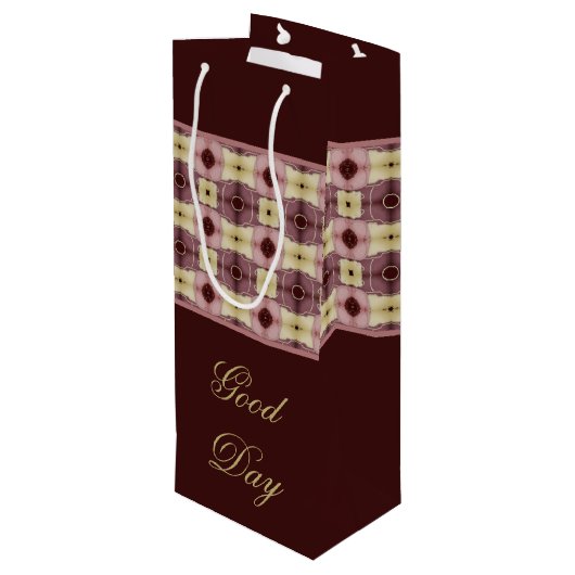 グッド感動的デイボトルトートバッグ ワインギフトバッグ (裏面アングル)