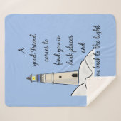 グッド感動的フレンド引用文ことわざ シェルパブランケット (正面(横))