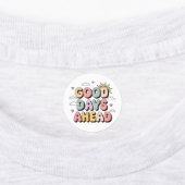 グッド日アヘッド – かわいいレトロ前向き引用文 ラベル (貼付)