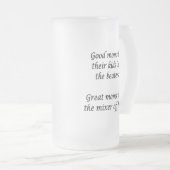 グッド素晴らしママ フロストグラスビールジョッキ (正面右)