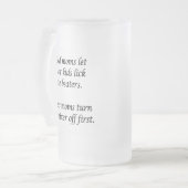 グッド素晴らしママ フロストグラスビールジョッキ (正面左)