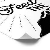 グッド食べ物を与えウルフアートプリント ポスター (角)