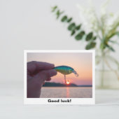 グッド魚釣りラック葉書 ポストカード (スタンド正面)