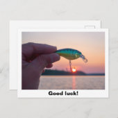 グッド魚釣りラック葉書 ポストカード (正面/裏面)