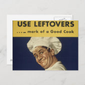 グッド・クック - ヴィンテージ・カートゥーン ポストカード (正面/裏面)