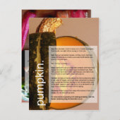 グッド グローイング ガイド:カボチャ&チャード ポストカード (正面/裏面)