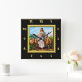 グッド・シェパード・スクエア・クロック スクエア壁時計 (ホーム)