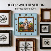 グッド・シェパード・スクエア・クロック スクエア壁時計