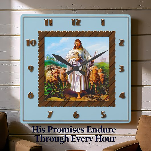 グッド・シェパード・スクエア・クロック スクエア壁時計