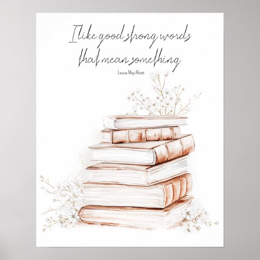 グッド・ストロング・ワード・ブックポスター | ルイサメイアルコット ポスター (正面)