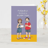 グッド·ニュース·バッド·ニュース第50誕生日 カード (黄色い花)