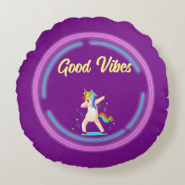 グッド・ビベス・ユニコーン ラウンドクッション