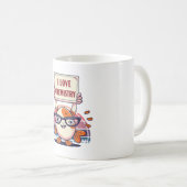 グッピーと化学が好き コーヒーマグカップ (正面右)