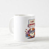 グッピーと化学が好き コーヒーマグカップ (正面左)