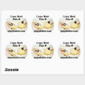 グッピー来バターミートFidoステッカー ラウンドシール (シート)