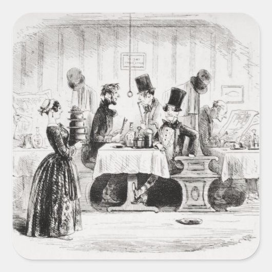 グッピー氏のエンターテイメント スクエアシール (正面)