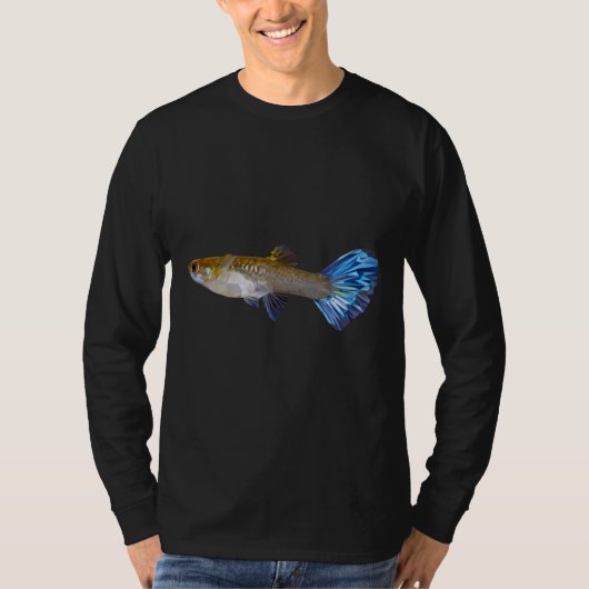 グッピー魚 Tシャツ (正面)