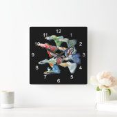 グッピー スクエア壁時計 (ホーム)