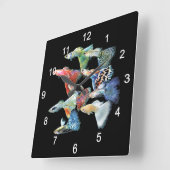 グッピー スクエア壁時計 (傾斜)