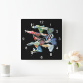 グッピー スクエア壁時計 (ホーム)