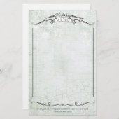 グッフェイクド紙クリスマスホリデーメニュー文房具 便箋 (正面/裏面)