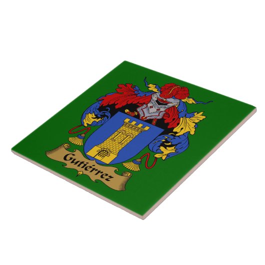 グティエレスファミリーコートオブアームズ タイル (側面)