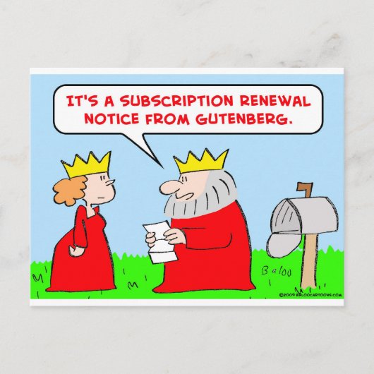 グテンベルグ聖書 ポストカード (正面)