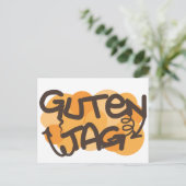 グテンラベルドイツハローイングラフィティスタイル ポストカード (スタンド正面)